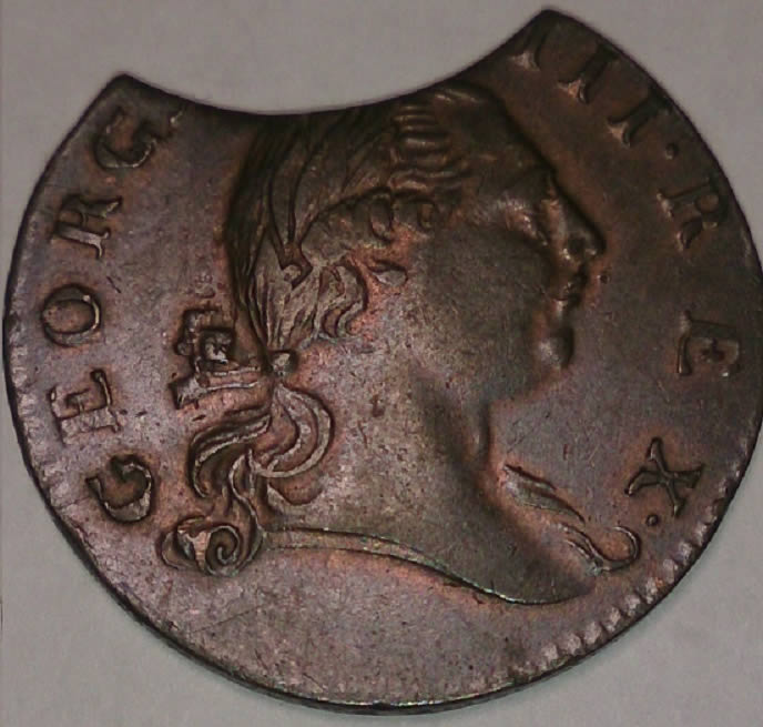 1773-Virginia-Colonial-Mint-Error-Clip-Planchet